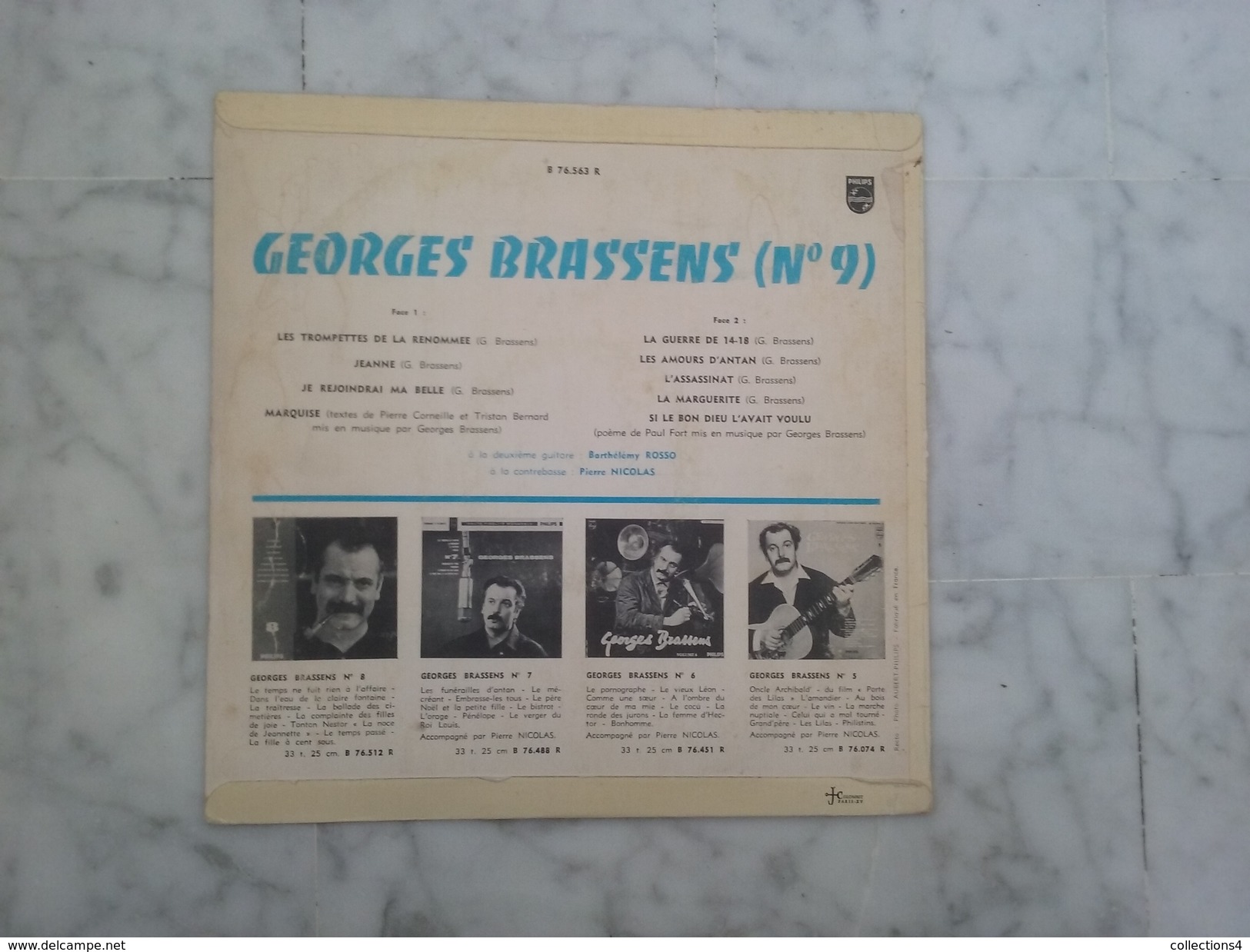 GEORGES BRASSENS LES TROMPETTES DE LA RENOMMEE 25 CM DE 1962 - Autres - Musique Française