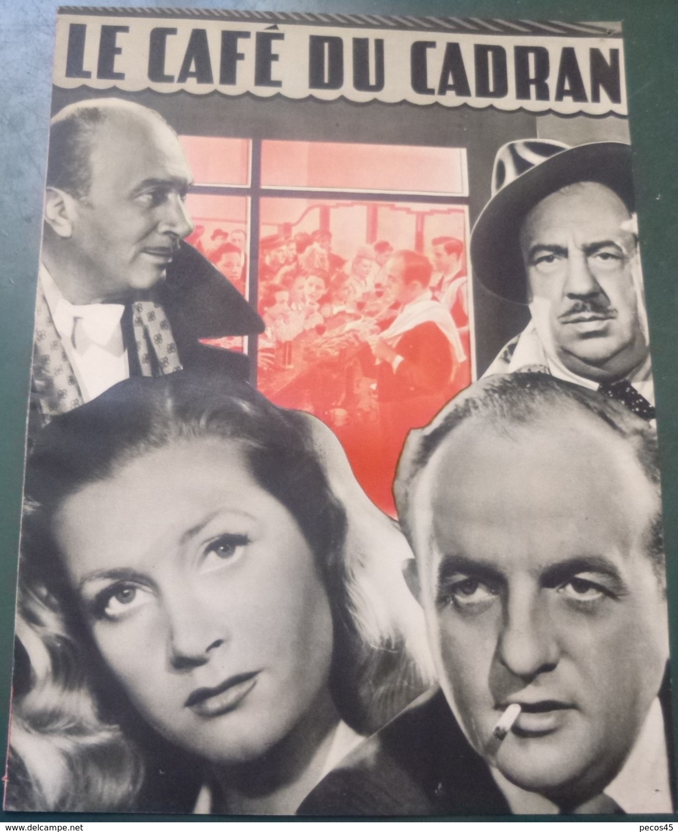Synopsis : LE CAFE DU CADRAN - 1947 - Bernard BLIER / Blanchette BRUNOY. - Cinema Advertisement