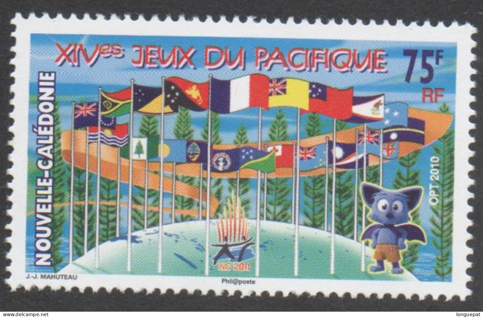 Nelle CALEDONIE - Jeu Du Pacifique - Drapeaux Des Pays Participants - - Neufs