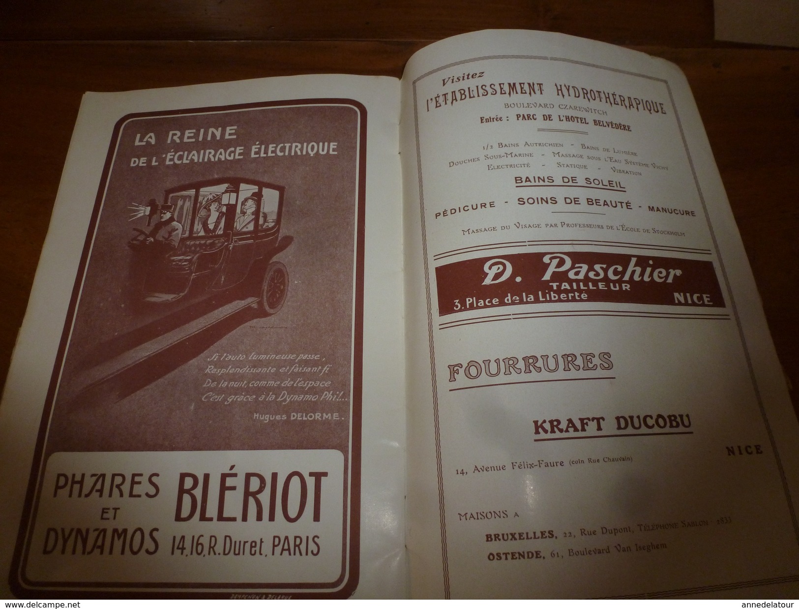 1912-13 CASINO Municipal de NICE :Programme du Théâtre & du Music-Hall (couverture signée de l'artiste Heuzé) ,Pubs etc