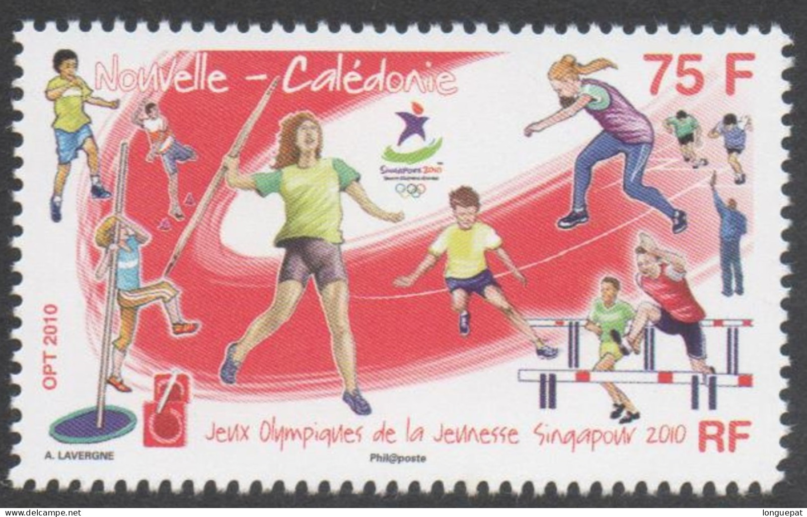 Nelle CALEDONIE - Jeux Olympiques De La Jeunese D'été à Singapour - Athlétisme - - Neufs