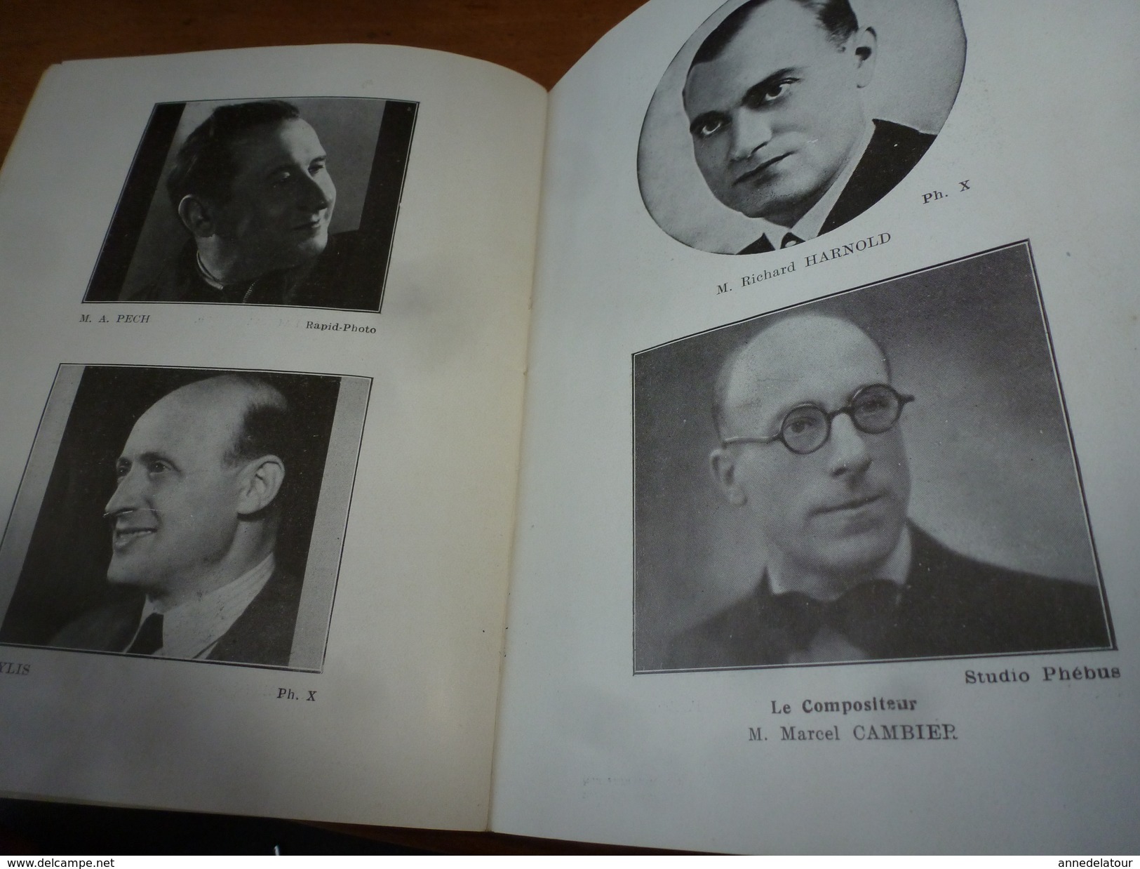 1938 Théâtre LES 2 ÂNES  Les chansonniers,avec Pierre Dac,Mlle Fusier-Gir,Jean Granier,M. Mauricet,J.J. Vital,René Dorin