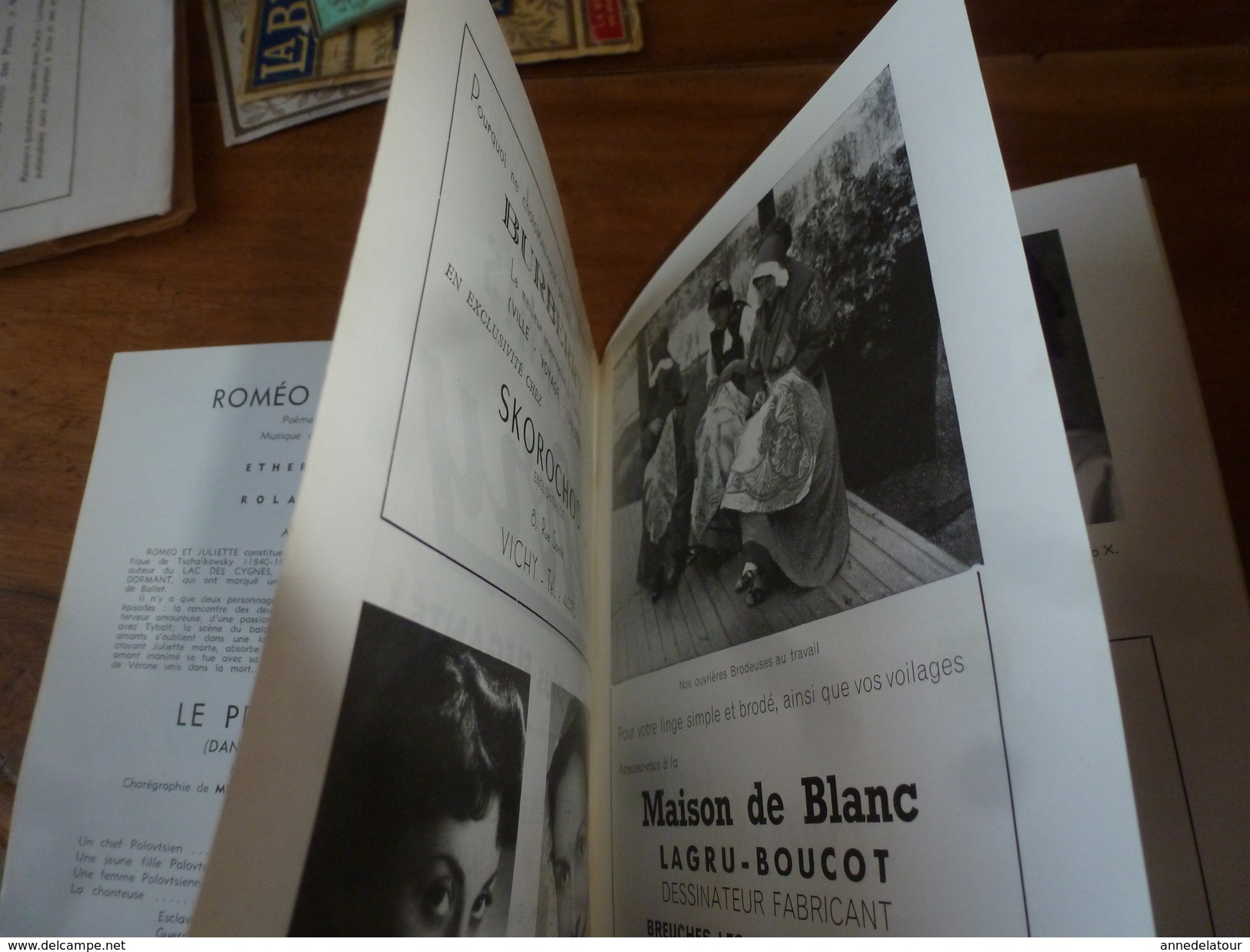 1954  CASINO de VICHY avec Pierre Nougaro,Huguette Rivière,Rol. April,etc.Gala chorégraphique UNE NUIT SUR LE MT CHAUVE