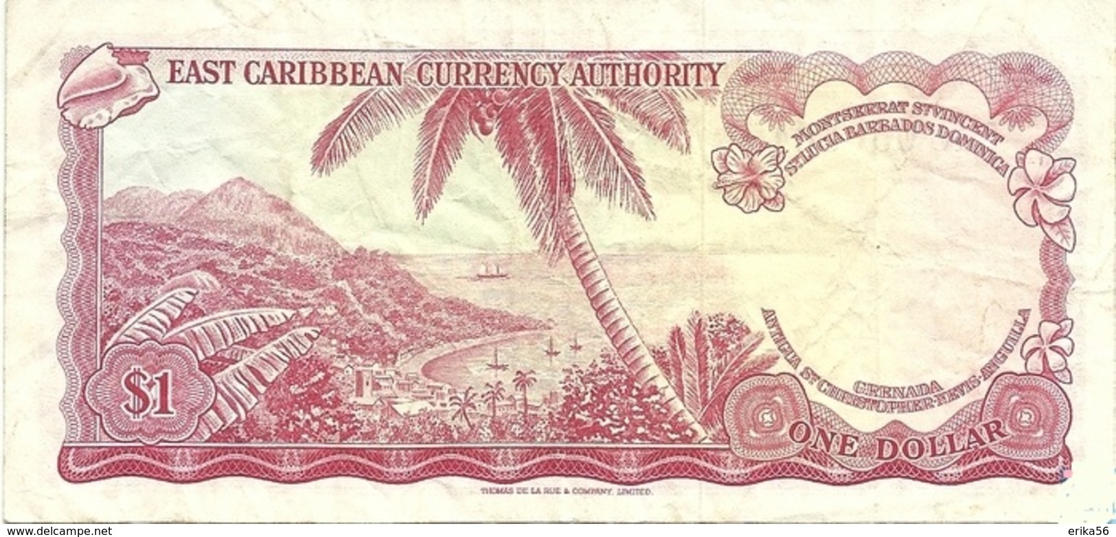 Billet CARIIBBEAN CURRENCY ONE DOLLAR - Caraïbes Orientales