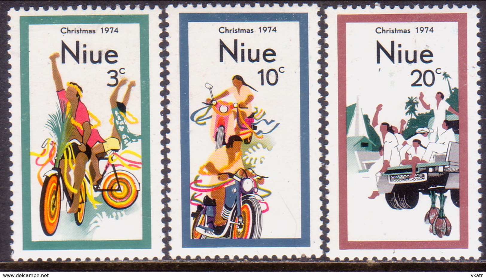 NIUE 1974 SG 190-92 Compl.set MNH Christmas - Niue