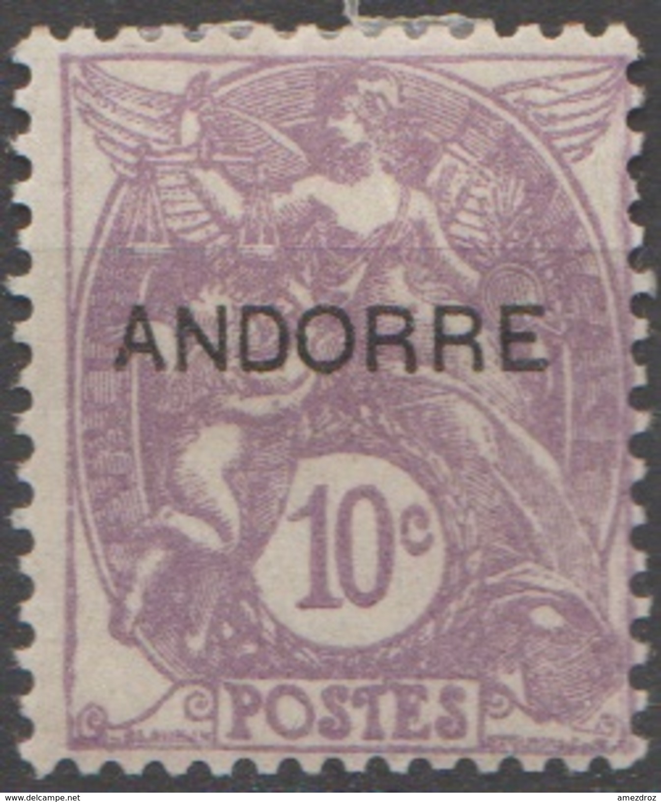 Andorre Française 1931 N° 6 MH Type Blanc Surchargé  (E2) - Neufs