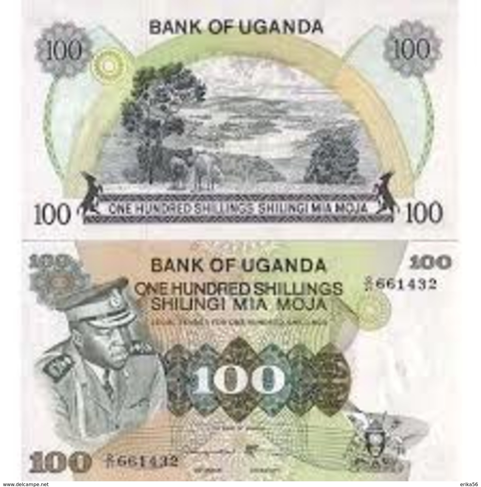 Billet OUGANDA 100 SHILLINGS - Ouganda