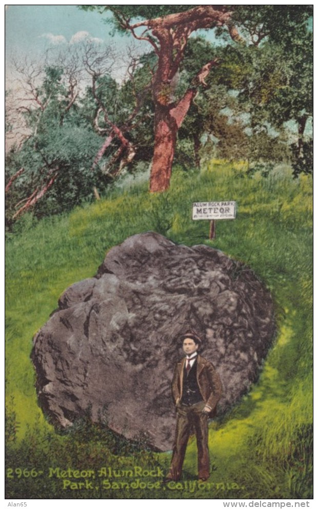 San Jose California, 'Meteor' In Alum Rock Park, C1900s/10s Vintage Postcard - San Jose