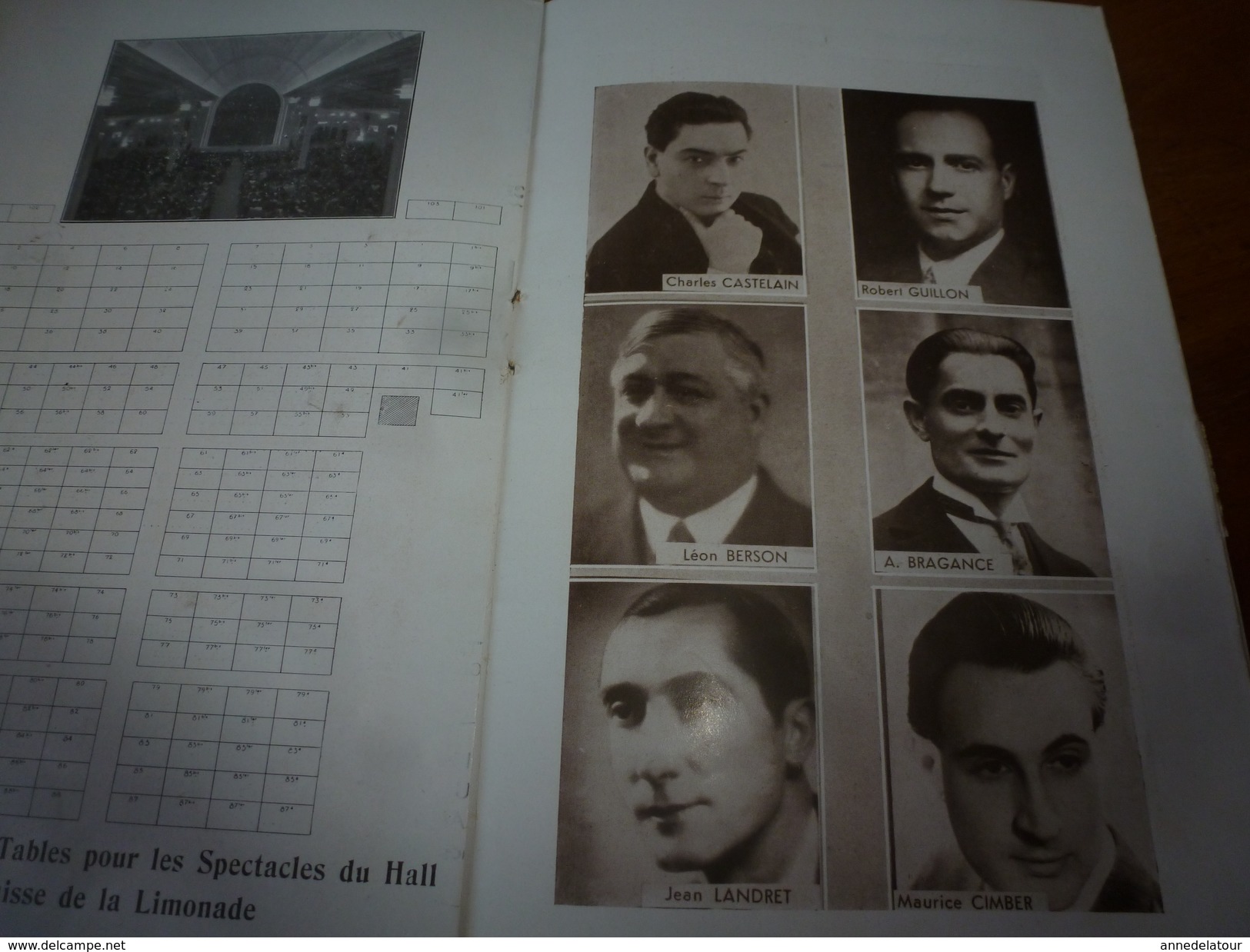 1936  CASINO MUNICIPAL de NICE  joue LE FILS SURNATUREL avec Robert Guillon,Claire Olivier,Maurice Cimber,Davibert,etc