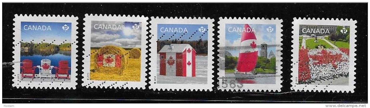 CANADA   2013  USED SET # 2612-16   CANADIAN PRIDE USED - Oblitérés