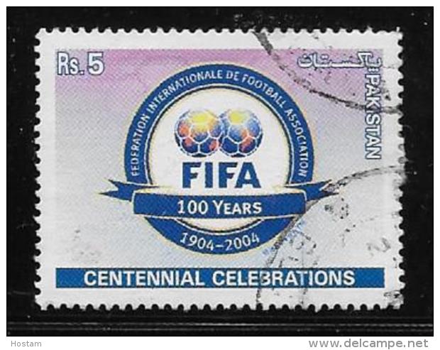 PAKISTAN  2004, USED #1035b,    FIFA CENTENARY:  BLUE PANEL AT BOTTOM  USED - Pakistan