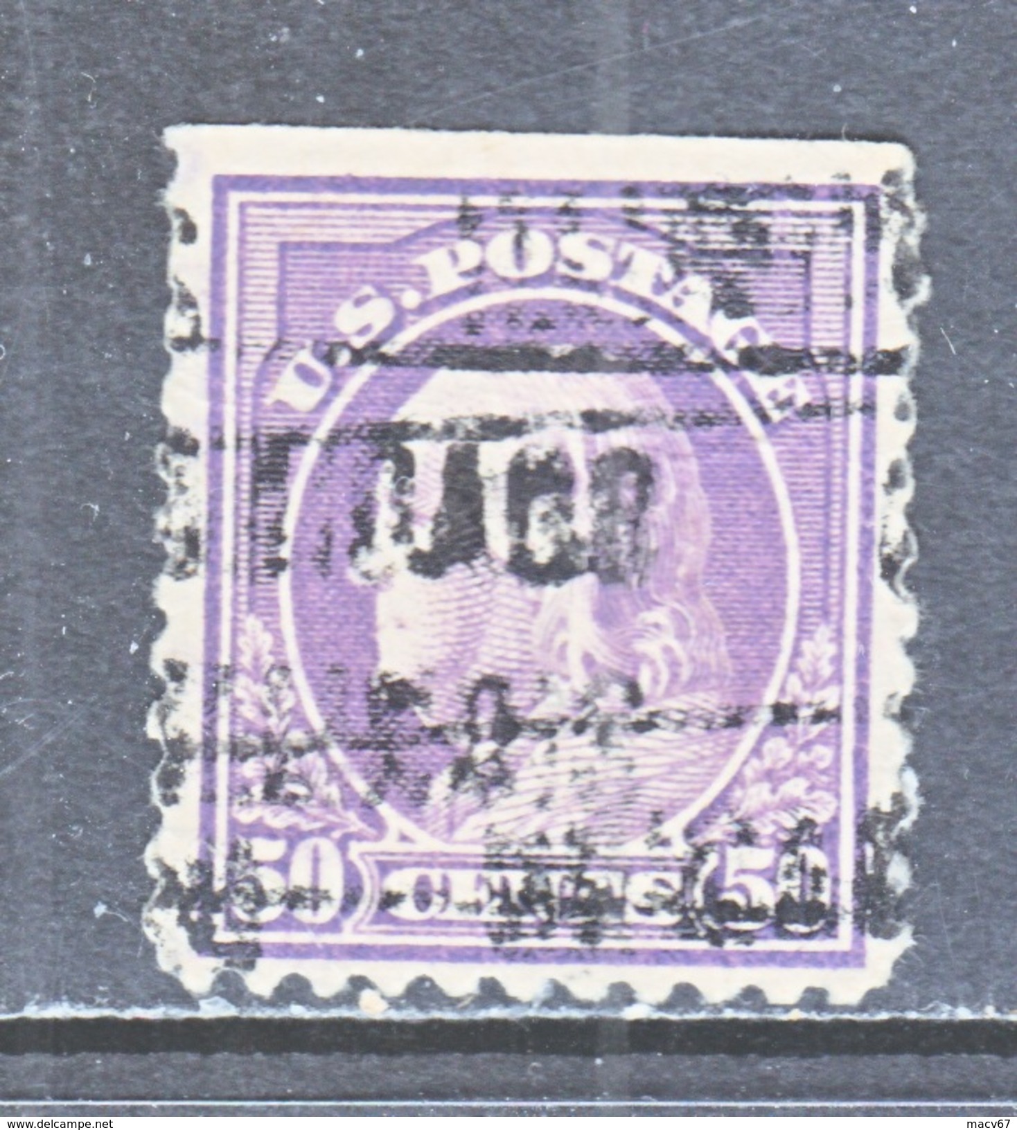 U.S. 517  (o)  FLAT PRESS  NO Wmk. Perf 11  1917-19 Issue - Preobliterati