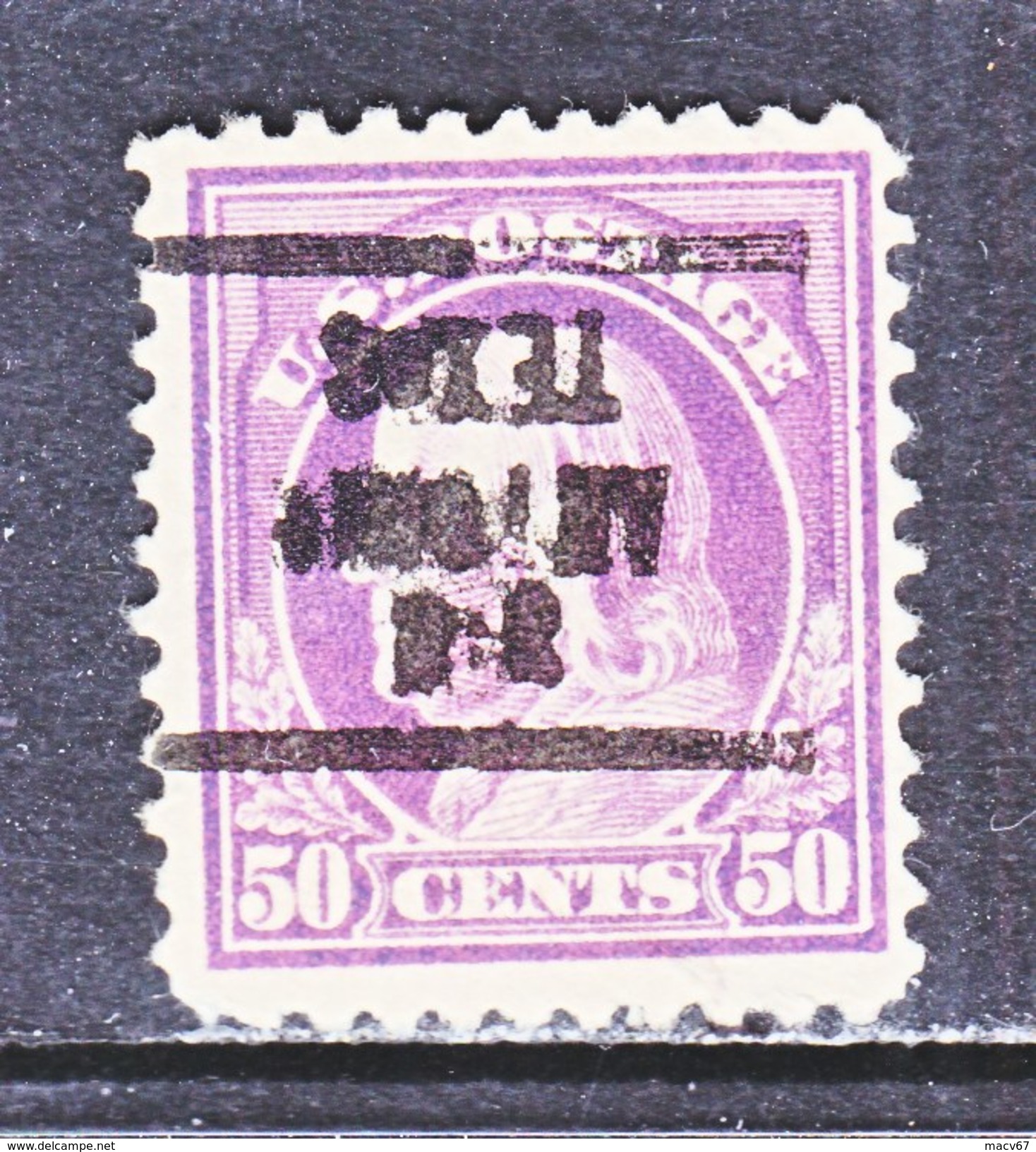 U.S. 517  (o)  FLAT PRESS  NO Wmk. Perf 11  1917-19 Issue - Precancels