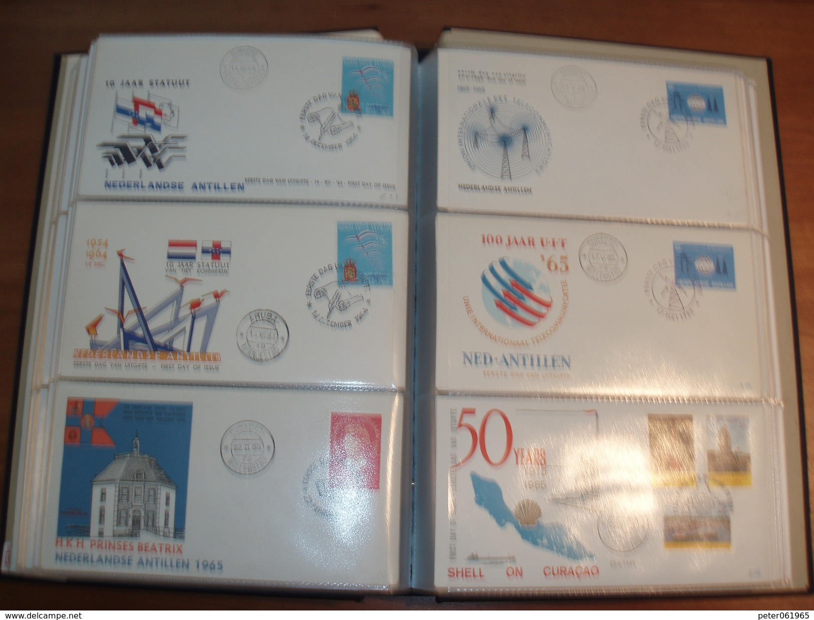 2 Nette DAVO FDC Albums Met 415 FDC's Nederland, Nederlandse Antillen En Suriname - Colecciones (en álbumes)