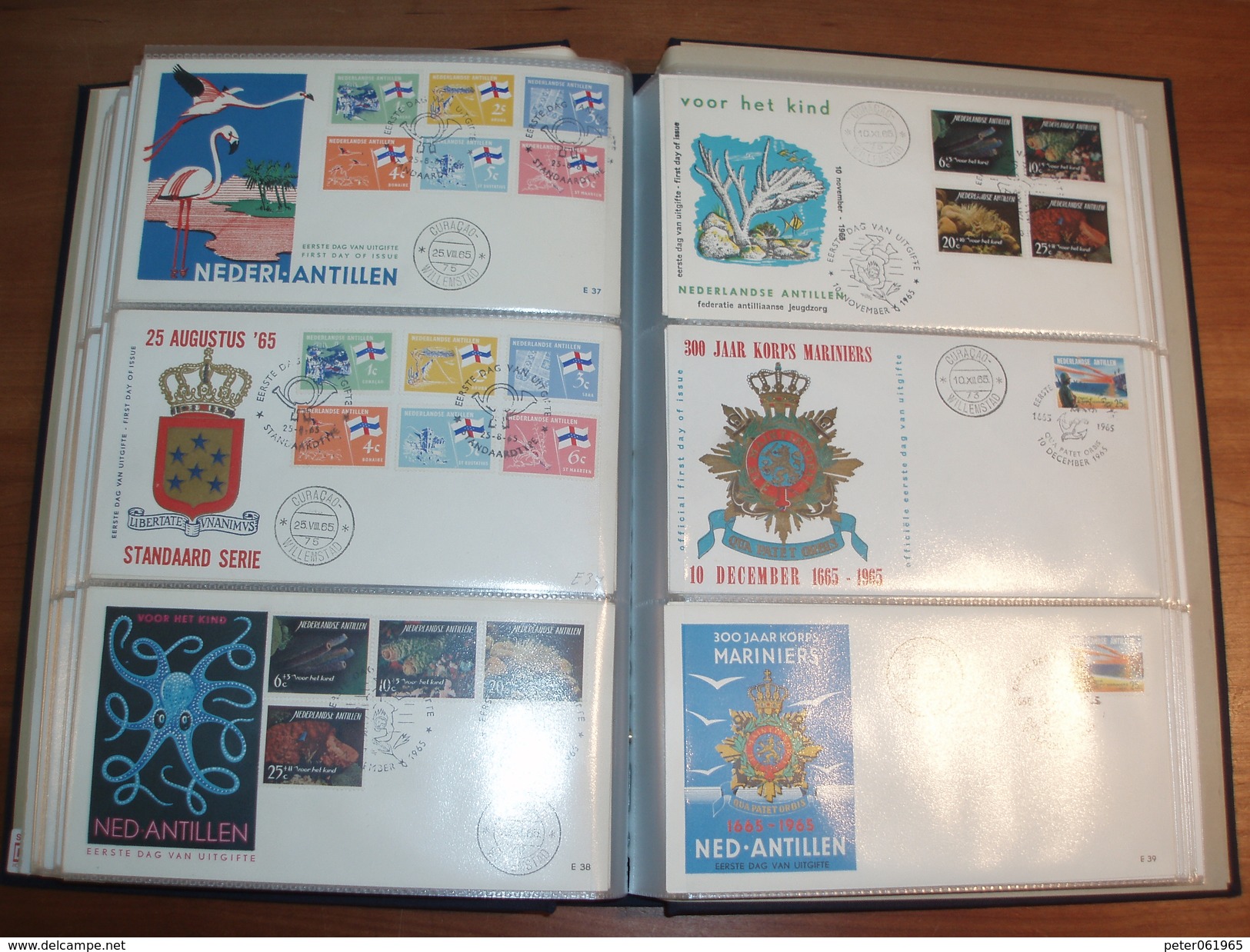 2 Nette DAVO FDC Albums Met 415 FDC's Nederland, Nederlandse Antillen En Suriname - Colecciones (en álbumes)