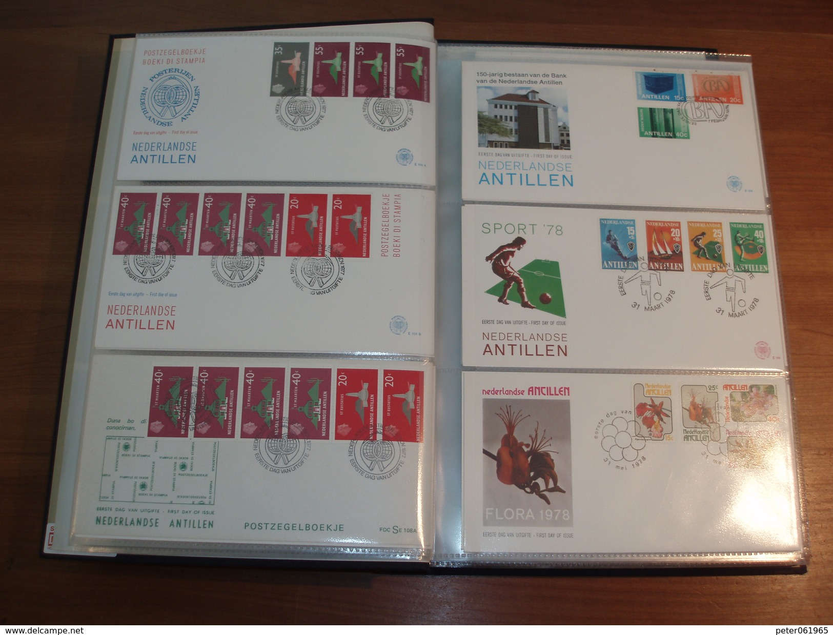 2 Nette DAVO FDC albums met 415 FDC's Nederland, Nederlandse Antillen en Suriname