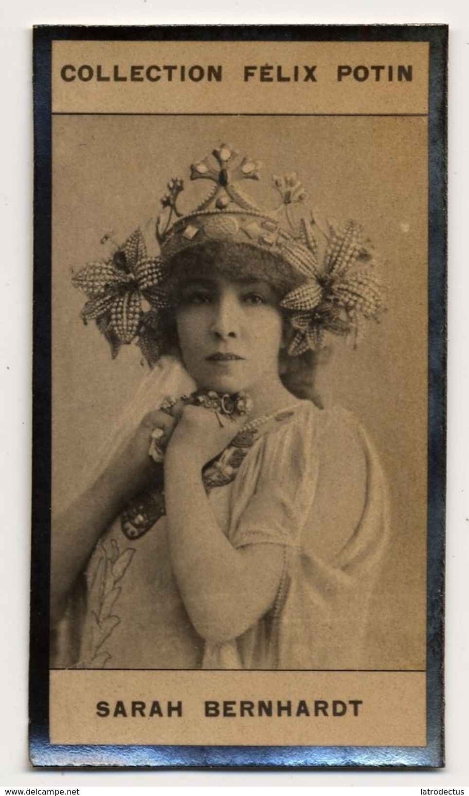 Collection Felix Potin - 1898 - REAL PHOTO - Sarah-Bernhardt, Henriette-Marie-Sarah Bernardt, Actrice Française - Félix Potin