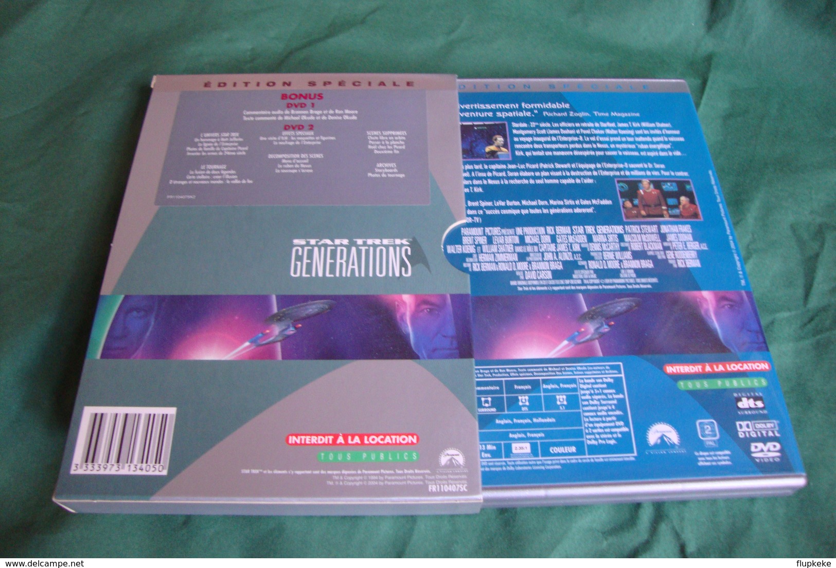 Dvd Zone 2 Star Trek : Générations (1994) Édition Spéciale Star Trek: Generations Vf+Vostfr - Sciences-Fictions Et Fantaisie