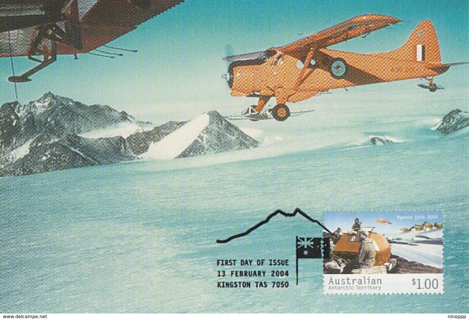 Australian Antarctic Territory 2004 Mawson Station,$ 1.00 Beaver In Prince Charles Mountains MC - Maximumkarten