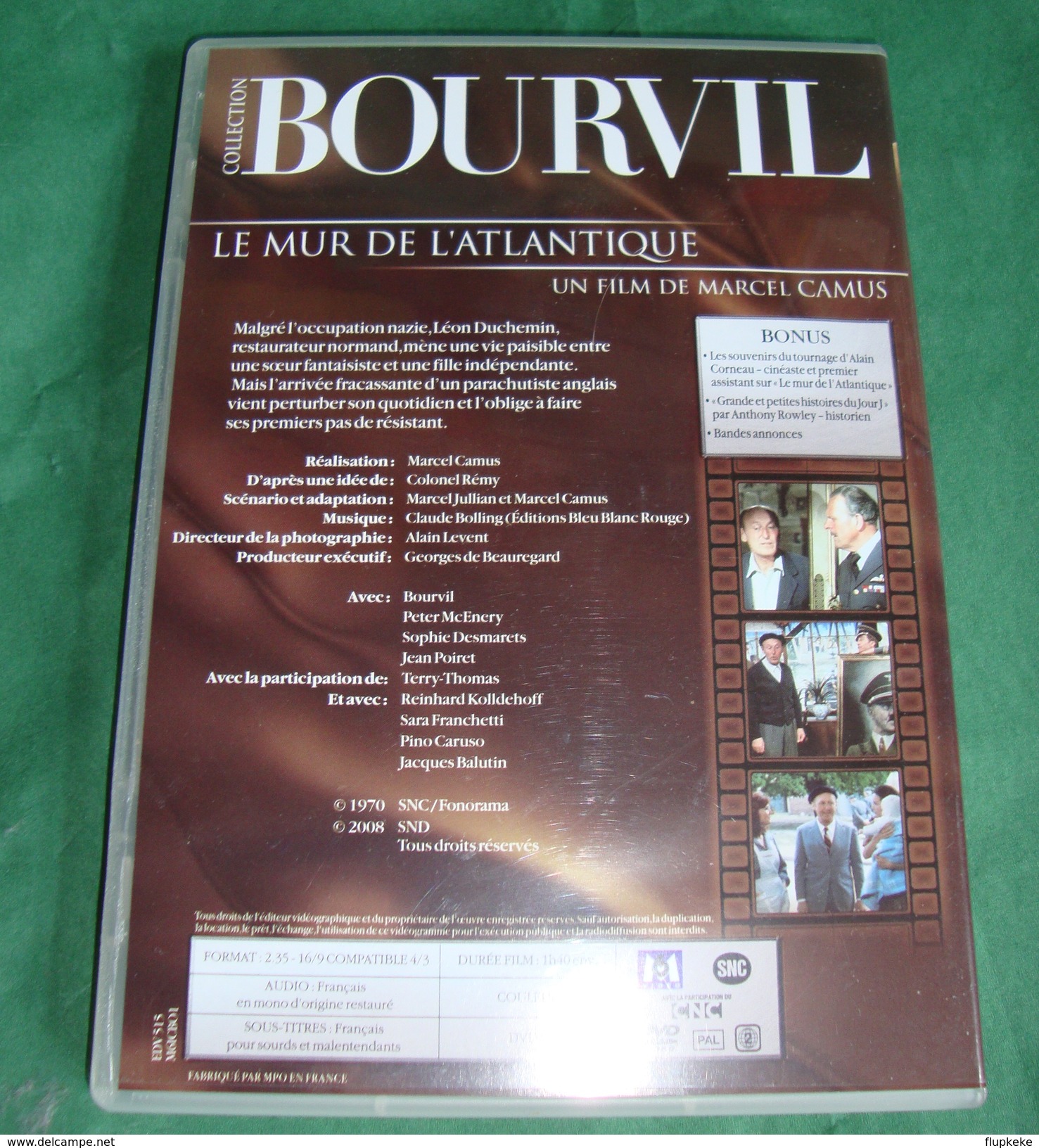 Dvd Zone 2 Le Mur De L'Atlantique 1970 Collection Bourvil Vf - Commedia