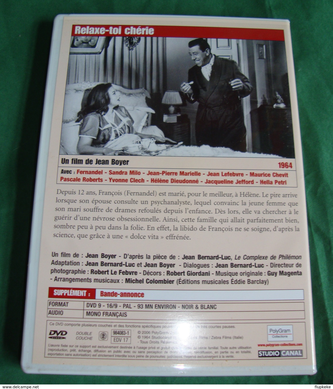 Dvd Zone 2 Relaxe-toi Chérie 1964 Collection Fernandel Vf - Comedy