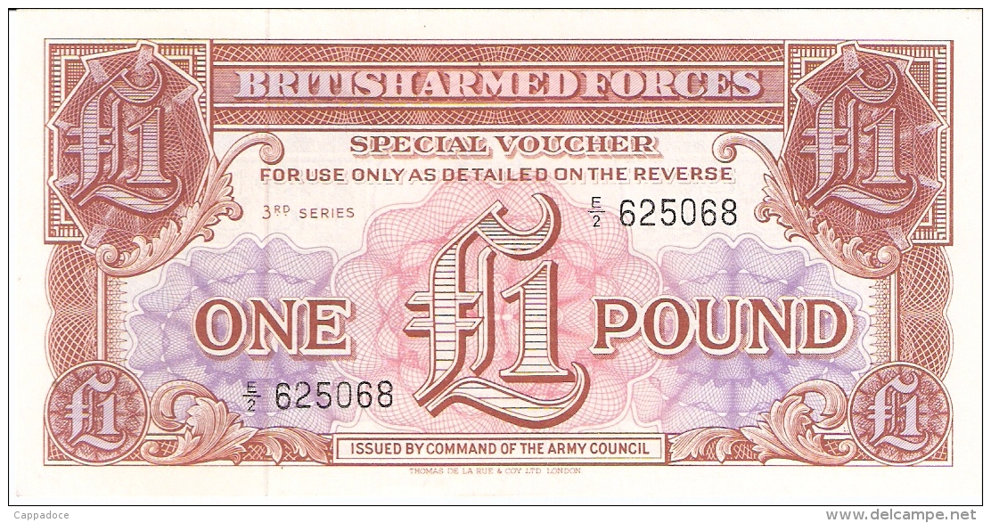 GRANDE-BRETAGNE   1 Pound   ND (1956)   P. M 29   UNC - British Armed Forces & Special Vouchers