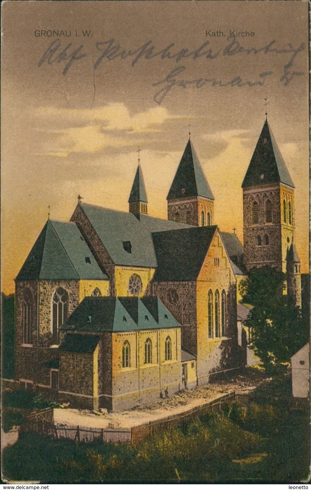 AK Gronau, Kath. Kirche, O 1920 (3896) - Gronau