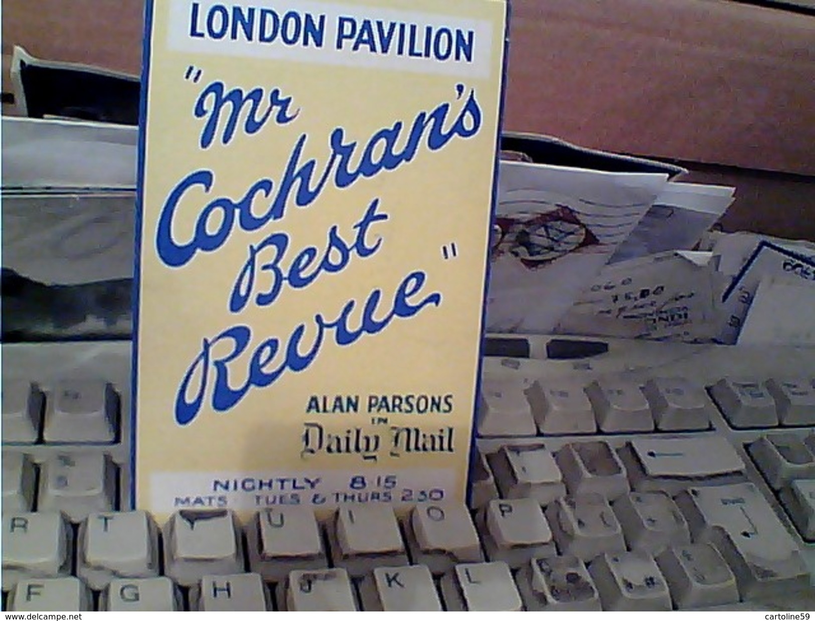 THEATER LONDON PAVILION Mr COCHRANS REVUE GB13529 - Programmi