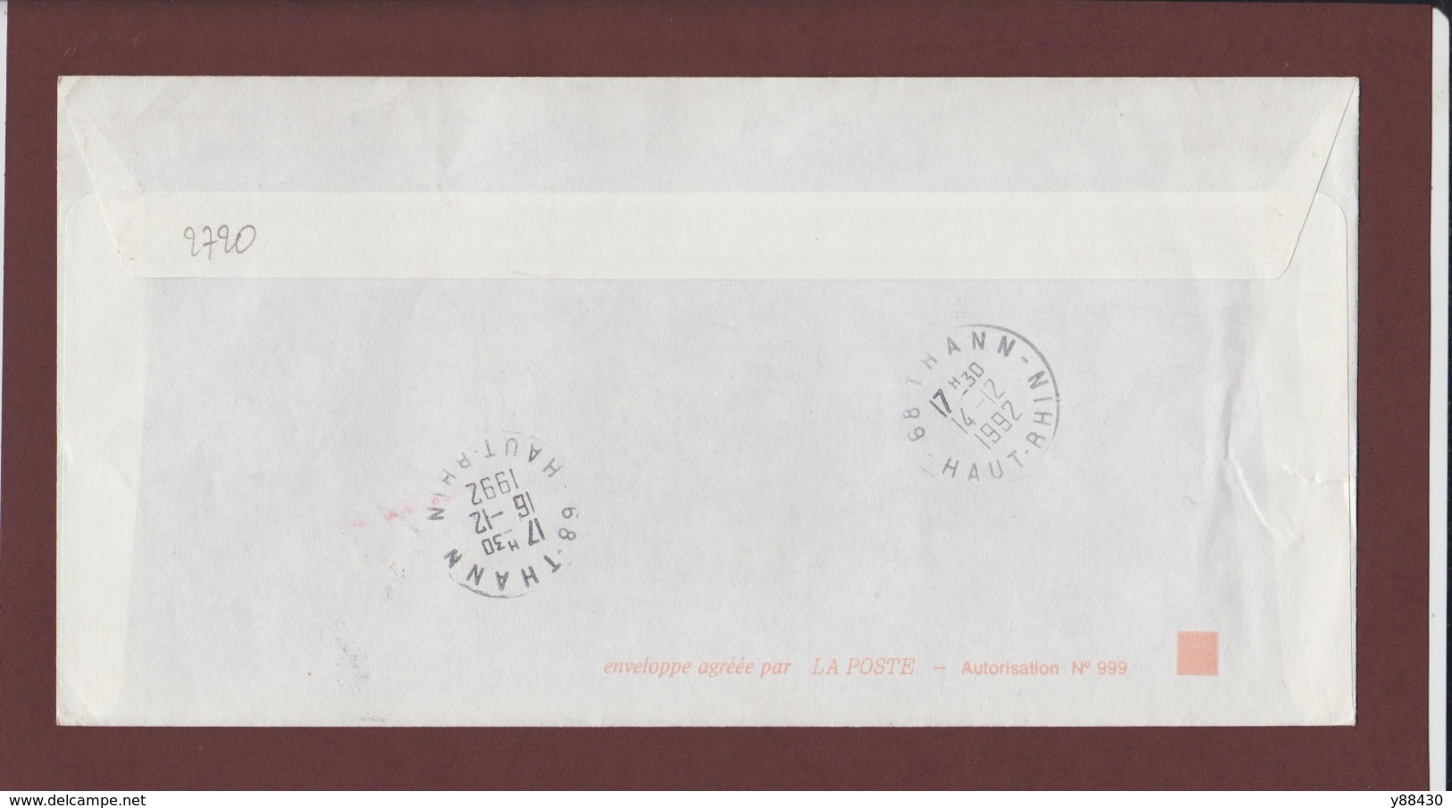 3 - 2720 De 1991 - Adresse Fantaisiste - M. NOVEMBRE à THANN. 68 - Retour Cachet De Thann - Voir 2 Scannes - Oblitérés