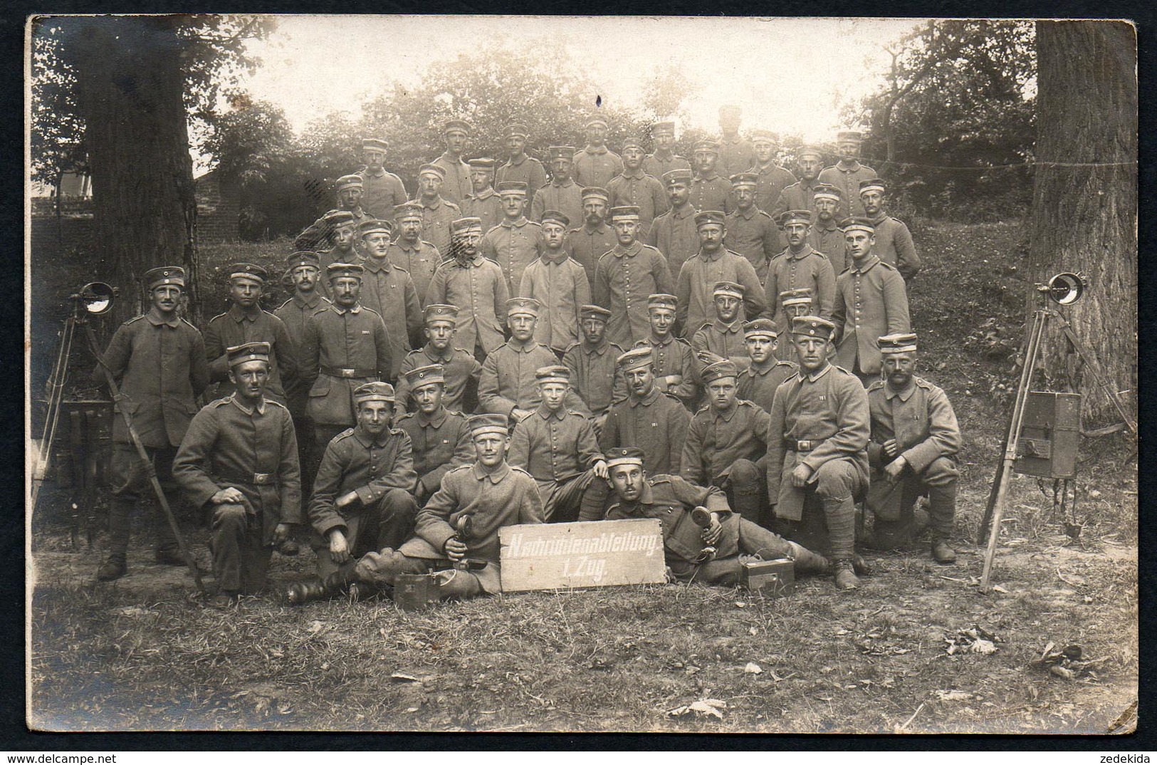 A2584 - Alte Foto Ansichtskarte - 1. WK WW - Soldaten - Uniform - Nachrichtenabteilung 107 ? - 1918 - War 1914-18