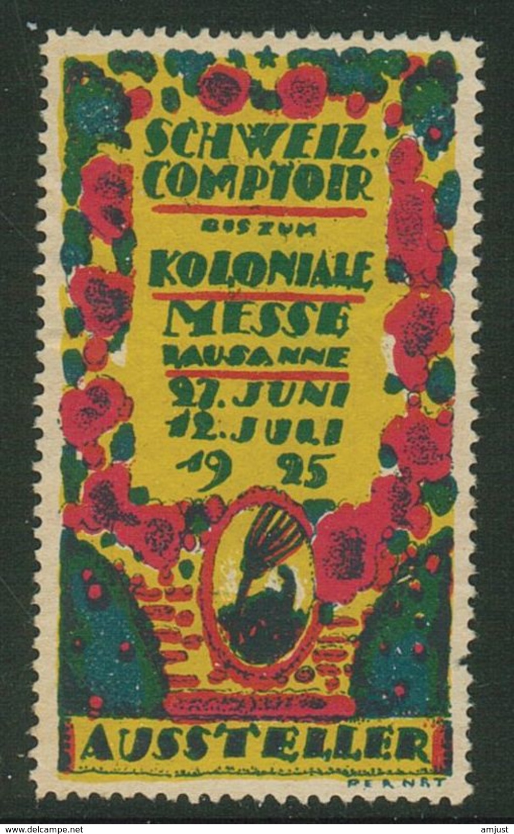 Suisse // Schweiz // Switzerland // Erinnophilie // Vignette ,Lausanne, Comptoir Suisse 1925 - Erinnophilie