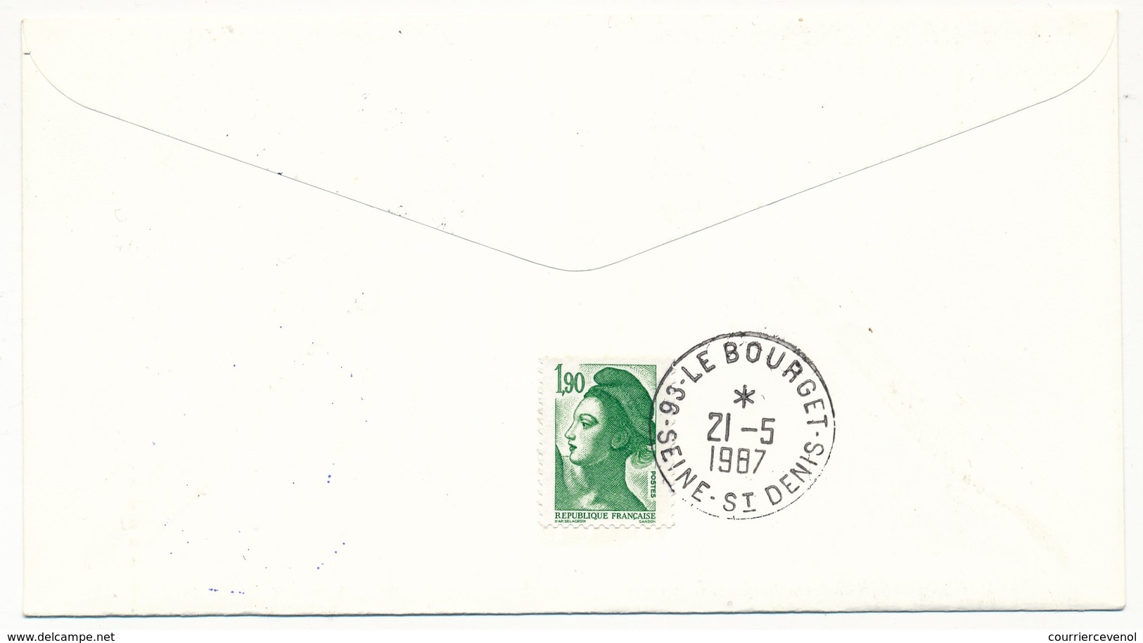 Enveloppe Commémorative -  60eme Anniversaire Traversée De Lindberg - VOL SPECIAL CONCORDE 21/05/1987 - Brieven En Documenten