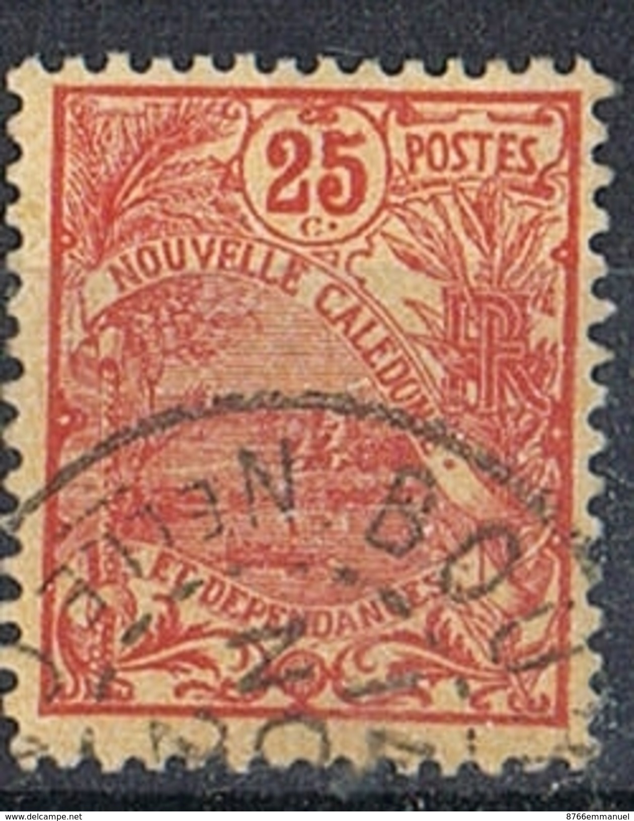 NOUVELLE-CALEDONIE N°117  Oblitération De Bourail - Used Stamps