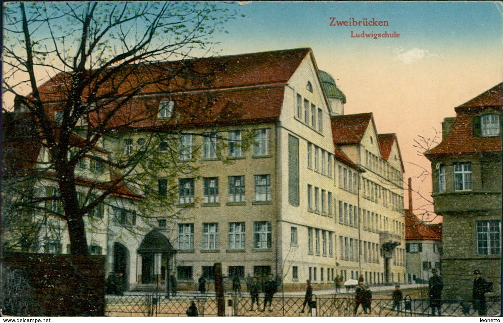 AK Zweibrücken, Ludwigschule, O 1921 (3754) - Zweibrücken