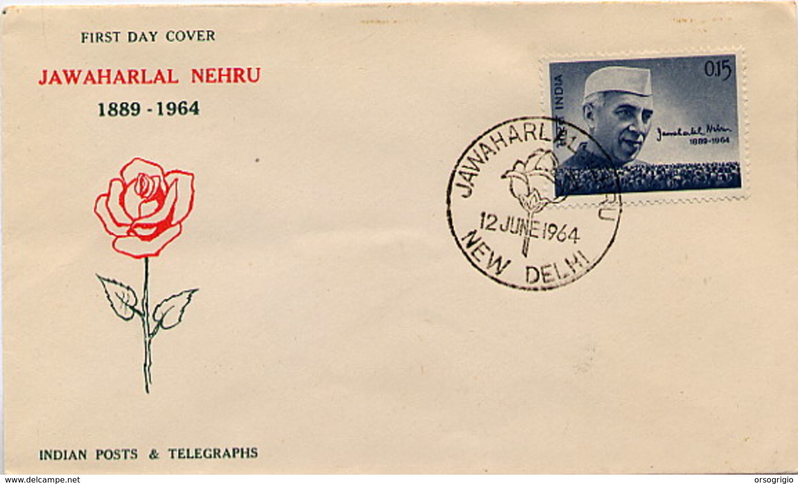 INDIA - FDC 1964 -  NEW DELHI - JAWAHARLAL NEHRU - FDC