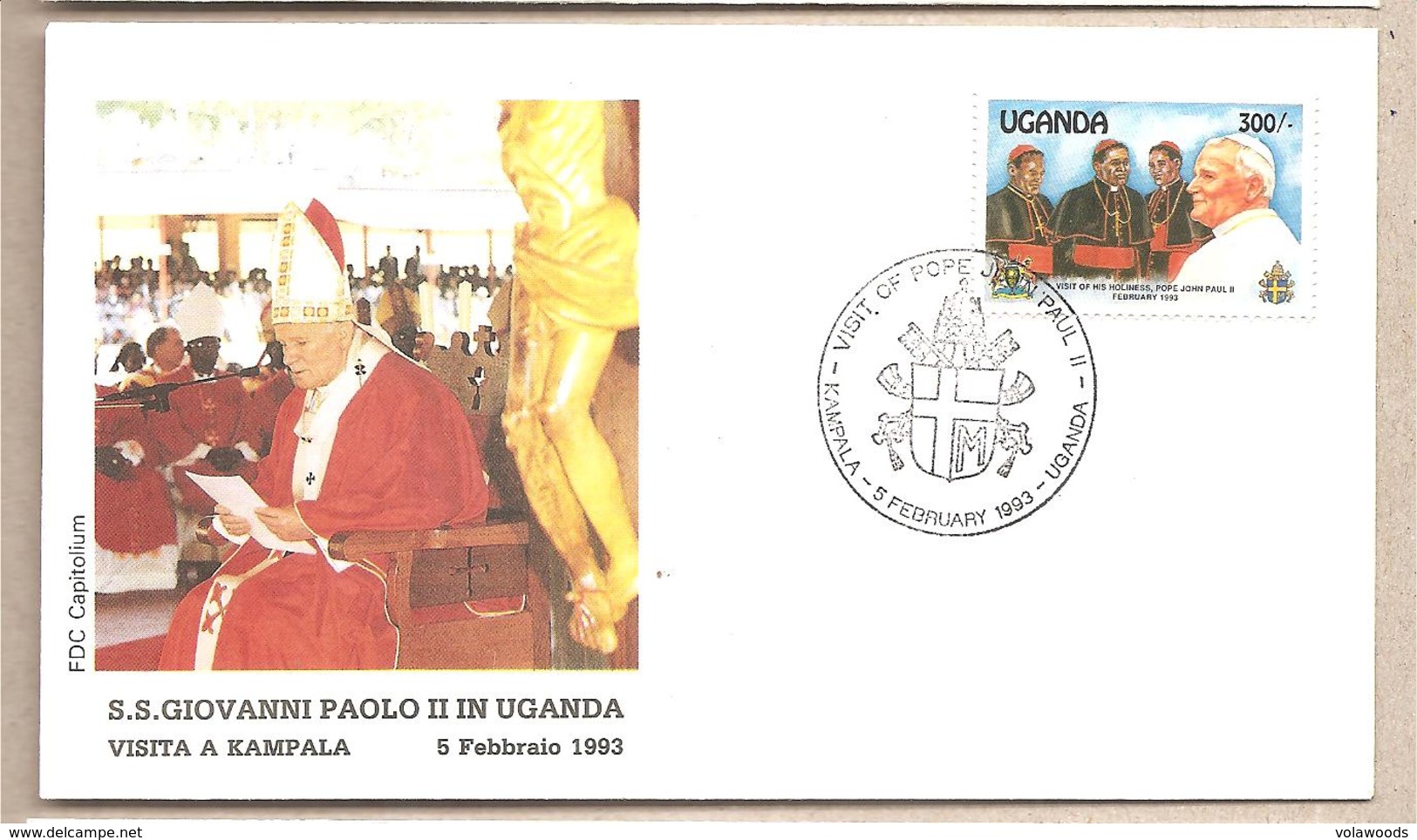 Uganda - Busta Con Annullo Speciale: Visita Di S.S. Giovanni Paolo II - 1993 - Papes