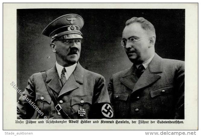 Hitler Und Konrad Henlein WK II Ansichtskarte I-II - Ohne Zuordnung