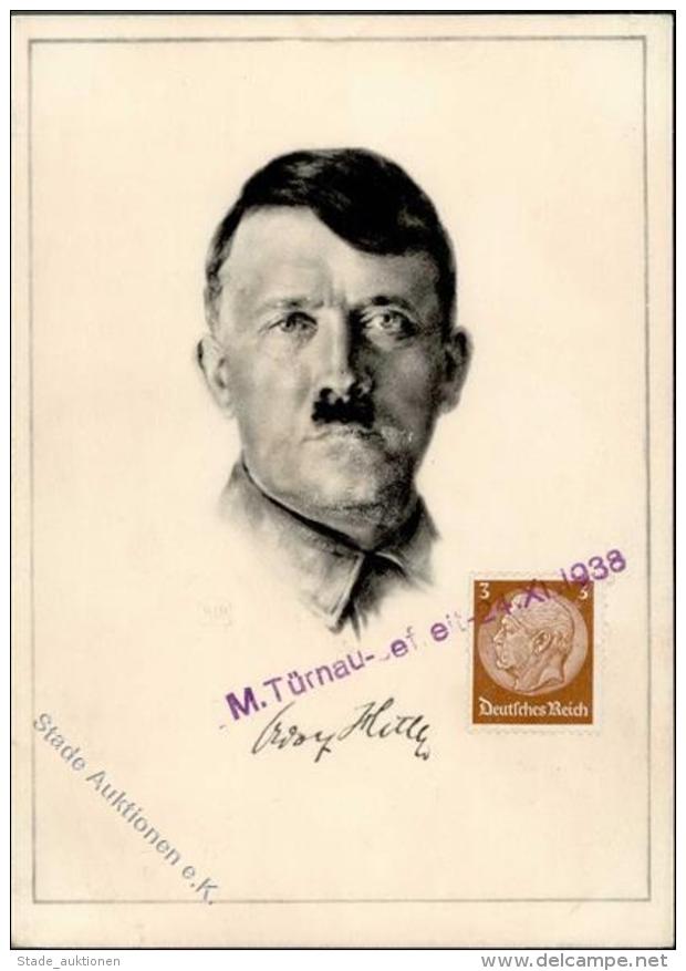 Hitler Sign. B&ouml;hringer, K. J. K&uuml;nstlerkarte I-II - Ohne Zuordnung