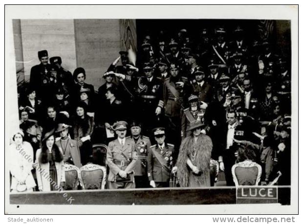 Hitler Mussolini WK II Foto AK I-II - Ohne Zuordnung