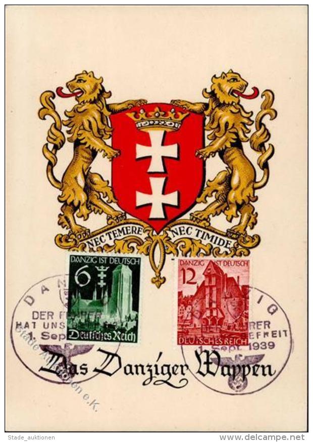 Propaganda WK II Danzig Wappen WK II I-II - Ohne Zuordnung