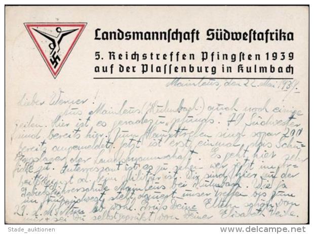 NS-STUDENTIKA WK II - LANDSMANNSCHAFT S&Uuml;DWESTAFRIKA - 5.Reichstreffen In KULBACH 1939 I-II - Ohne Zuordnung