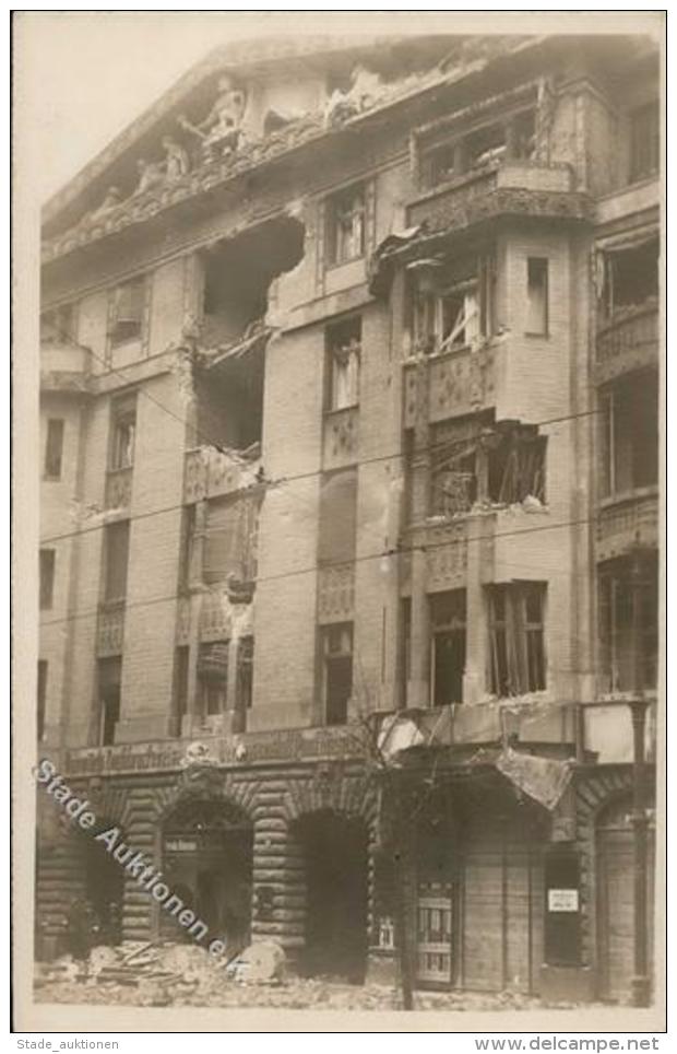 REVOLUTION BERLIN 1919 - Stra&szlig;enk&auml;mpfe In Berlin Foto-Ak,hdschrftl. Vorw&auml;rts Druckerei Paul Singer (Jude - Krieg