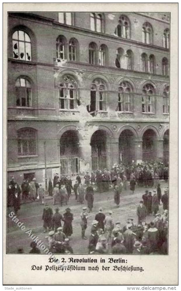 REVOLUTION BERLIN 1919 - Das Polizeipr&auml;sidium Nach D. Beschie&szlig;ung I - Krieg