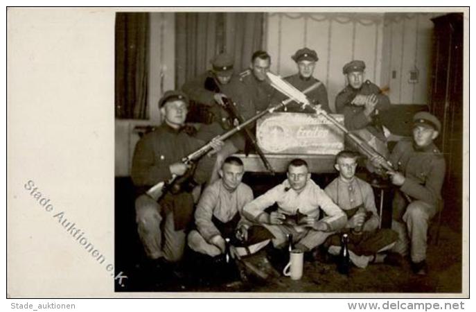 Weimarer Republik Reichswehr Soldaten Gewehre Bajonett Foto AK I-II - Ohne Zuordnung