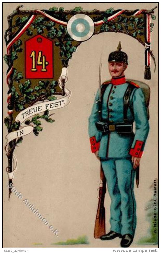 Regiment Nr. 14 Inf. Regt. 3. Komp.  Pr&auml;gedruck 1905 I-II - Regimente