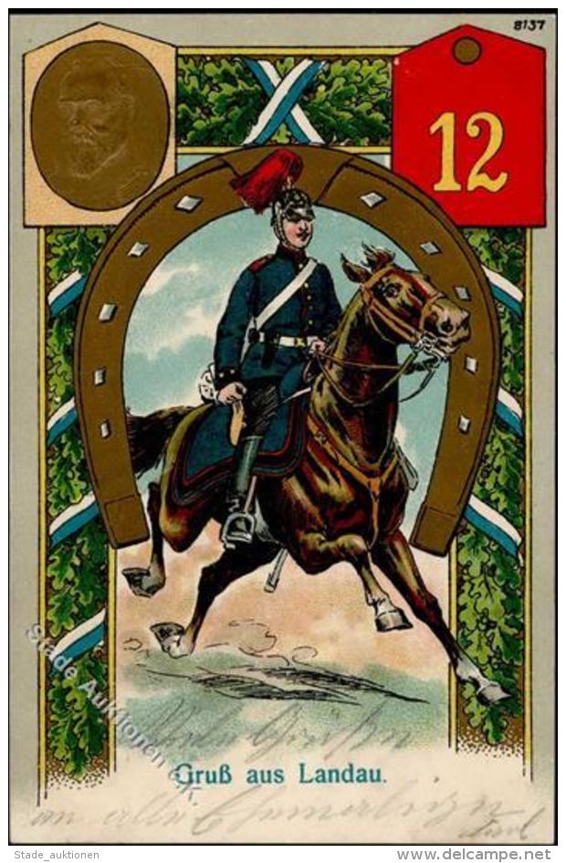 Regiment Landau (6740) Nr. 12 Pr&auml;gedruck 1915 I-II - Regimente