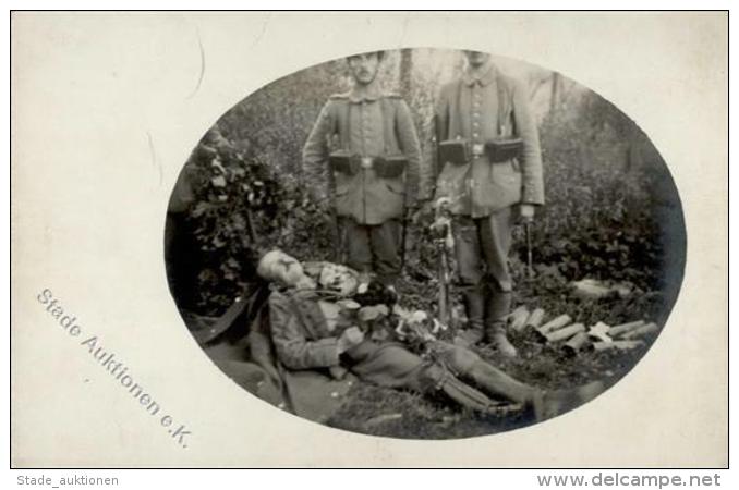 WK I Gefallener Soldat Oberleutnant Stromer Von Reichenbach Foto AK 1915 I-II - Ohne Zuordnung