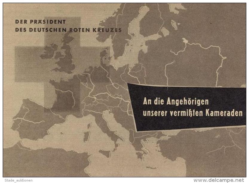 Rotes Kreuz Kriegsgefangenen Suchdienst Russland 1 Brosch&uuml;re Mit Orign. Umschlag I-II - Rotes Kreuz