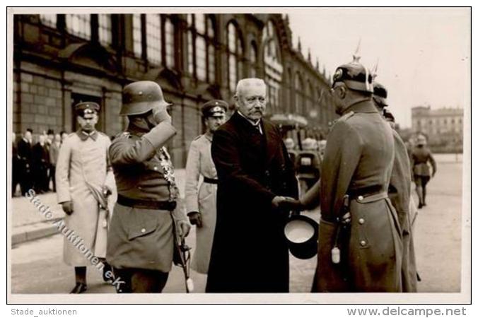 Hindenburg Dresden (O8000) Ort Handschriftlich Foto AK I-II - Non Classés