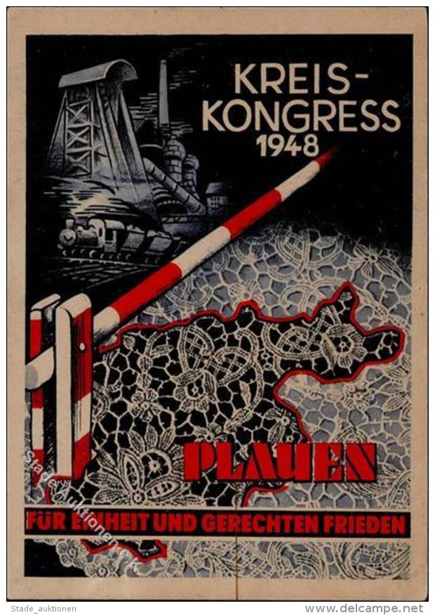 PLAUEN - FRIEDEN-KREIS-KONGRESS 1948 I-II - Sonstige & Ohne Zuordnung